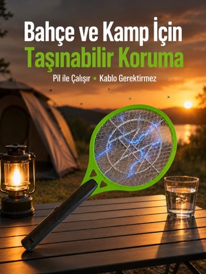 Teknodayım Taşınabilir Elektronik Sinek Kovucu | Balkon, Bahçe Kamp Için Ideal Yeni Nesil