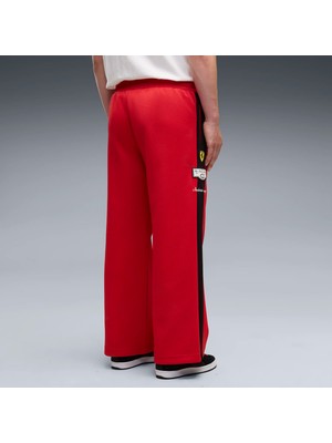 Puma Erkek Kırmızı Puma Ferrari T7 Track Pant Kırmızı Erkek Eşofman Altı