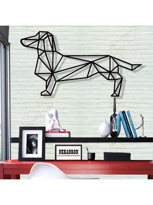 Asitan Metal Duvar Sanatı - Dachshund Köpek - 3D Duvar Silueti Metal Duvar Dekoru Ev Ofis Dekorasyonu Yat