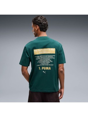 Puma Erkek Yeşil Puma Graphıc Football Tee Yeşil Erkek T-Shirt