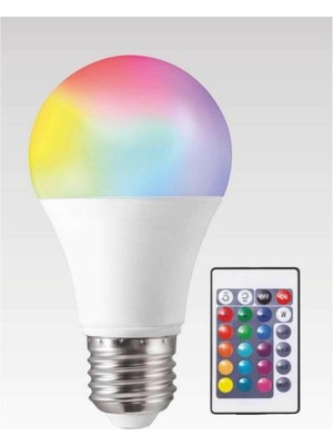Asitan 9W Rgb E27 Uzaktan Kumandalı LED Ampül YL95-9029