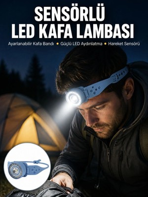 Teknodayım Uzun Pil Ömürlü Kamp Dağcılık Kafa Lambası Yeni Nesil