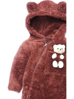 Asitan Kız Erkek Bebek ve Çocuk Ayıcıklı Peluş Tulum