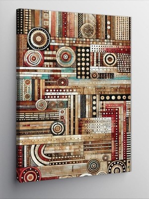 Asitan Kanvas Tablo Soyut Desenli Sanat, 70 x 100