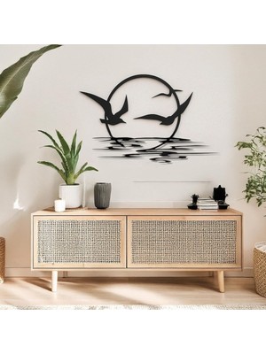 Asitan Minimalist Metal Duvar Dekoru – Modern Salon ve Ofis Süsü