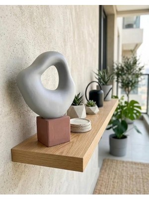 Asitan Modern Taş Biblo Soyut Dekoratif Iskandinav Tarzı Biblo – Gri Minimalist Masaüstü & Konsol Ob