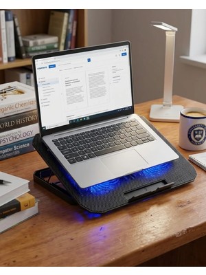 Teknodayım USB Girişli Soğutma Standı Çift Fan Işıklı Soğutucu
