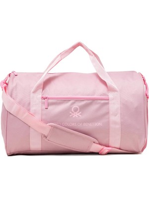 Asitan United Colors Of Benetton Unisex Omuz Askılı Seyahat El Valizi Spor Çantası (Pembe) 21070