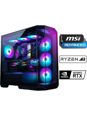 Asitan Pano X70 Ryzen 7 7800X3D 32GB Ddr5 Ram 1tb M.2 Nvme SSD 8gb RTX5060 Sıvı Soğutmalı Msi Oyuncu Oe