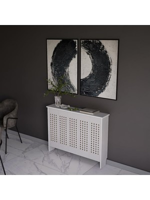 Asitan Kalorifer Petek Kaplama Dresuar (100 Cm) Petek Önü Dresuar BPKM003 (Beyaz)