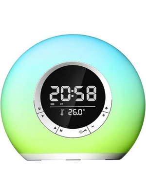 Asitan Orijinal Digital Saat/alarm/sıcaklık Göstergeli Ledli Bluetooth Müzik Kutusu (Hoparlör)