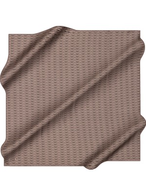 Aker Kahverengi 90X90 Ipek Krep Saten Eşarp