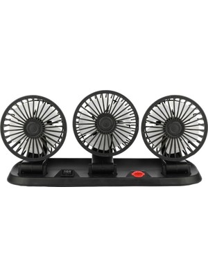 Asitan Parcbeny 26291 FAN40 12 Volt Dc Çakmaklıklı Mini 3'lü Plastik Araç Fanı (3' Lü Fan)