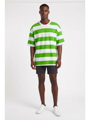 Blow Up Future Gen Berlin Yeşil Beyaz Oversize Erkek T-Shirt 141171
