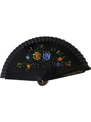 Gees Global Bambu Çift Taraflı Siyah Yelpaze 12 Li Paket