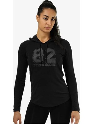 Better Bodies Varsity Hoodie - Black
