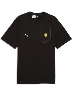 Puma Erkek Siyah Puma Ferrari Tech Tee Siyah Erkek T-Shirt & Polo