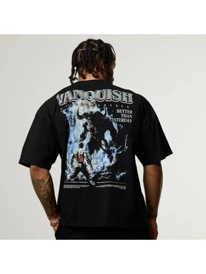 Vanquish Olympus Black Minotaur Oversized Boxy T Shirt