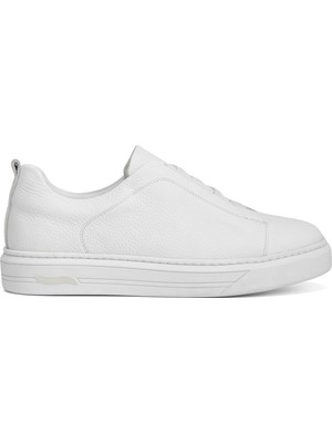 Tergan Beyaz Hakiki Deri Erkek Sneaker - E4MEAY057786-B69