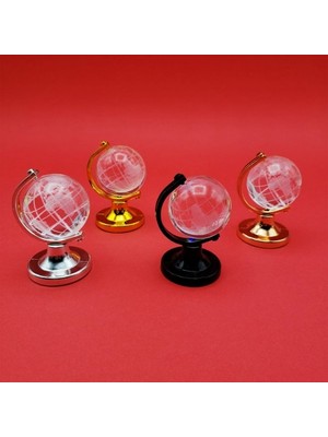 Gees Global Mini Işıklı Cam Kristal Dünya