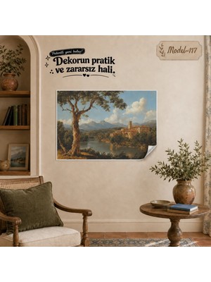 Akıllı Kağıt Statik Tutunma Özellikli Tablo - Poster Manzara (MODEL-117)