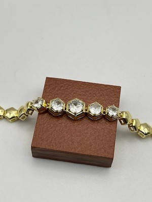 Badiva.co 14K Gold Büyük Taşlı Vip Bileklik