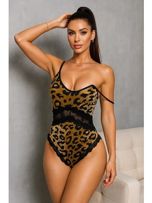Leopar Leopar Dantel Romantik Body - PRSTOR6409-7522
