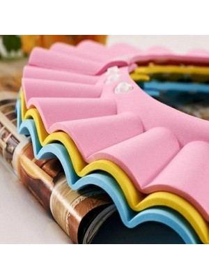 Uravas Store Kullanıma Uygun Bebek Banyo Şapkası Pembe