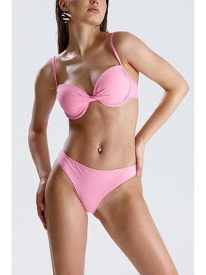Magic Form Kadın Balenli Boş Cup Pembe Bikini Takımı C9T6N12