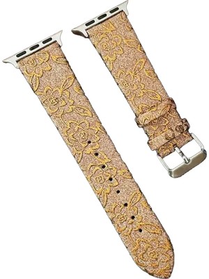 Ankaverse®   Watch 38MM Creeper Desenli Kordon - Gold