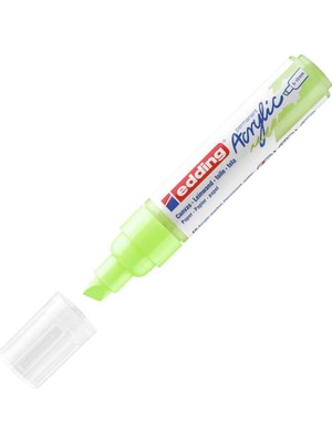 5000 Akrilik Marker Geniş - Pastel-Yeşil - 1 Su Geçirmez Akrilik Boya Kalemi - Keski Ucu 5-10 mm