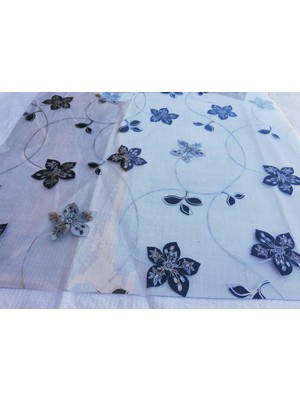 Şeffaf Desenli 80CM x 140CM Masa Örtüsü 1.7mm Kalın Pvc Kaymaz Şeffaf V