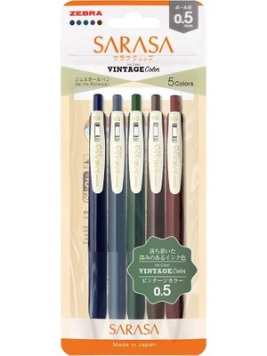 Sarasa Clip Vintage Seri 1 Set 0,5mm 5 Li Pet