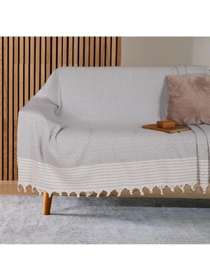 Buldan Işi Kaymaz Pamuklu Koltuk Örtüsü 170X210 cm Koltuk Şalı Çekyat Kanepe Örtüsü (Aç�