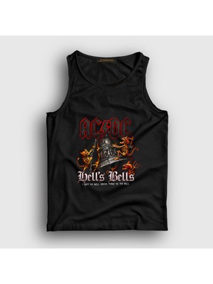 Presmono Unisex Siyah Hells Bells Demons AC/DC Atlet