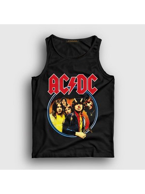 Presmono Unisex Siyah Highway To Hell Cover AC/DC Atlet