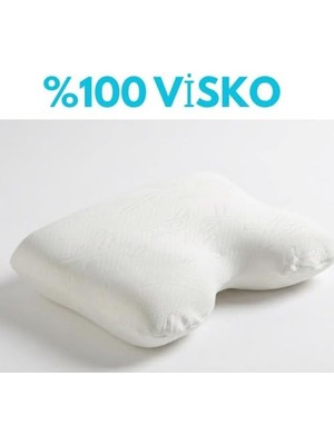 Pride Visco Horlama Yastığı, Ortopedik Boyun Desteği, 55X40X12X10 cm