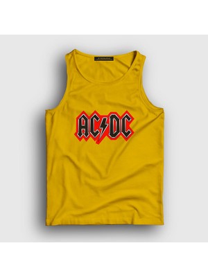 Presmono Unisex Sarı Red Black AC/DC Atlet