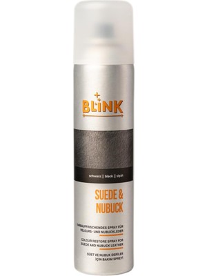 Blink Süet ve Nubuk Deriler Için Renk Canlandırıcı Bakım Spreyi, 250ML, Siyah