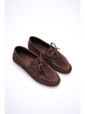 Zerenyus Sorrento Premium Acı Kahve Günlük Süet Loafer