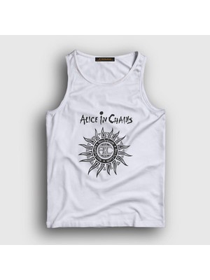 Presmono Unisex Beyaz Gray Alice In Chains Atlet