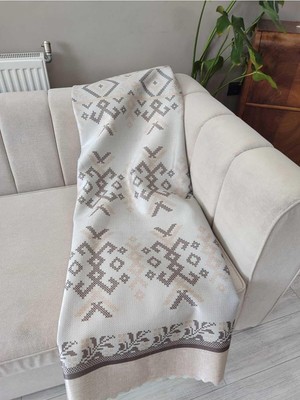 Koltuk Örtüsü Süngerli Kaymaz Bej 170 x 210