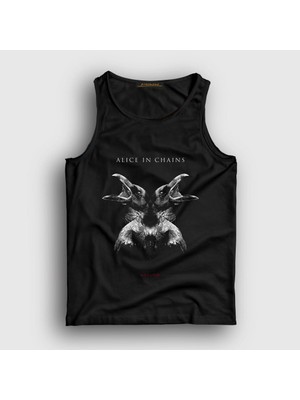 Presmono Unisex Siyah Hollow Alice In Chains Atlet