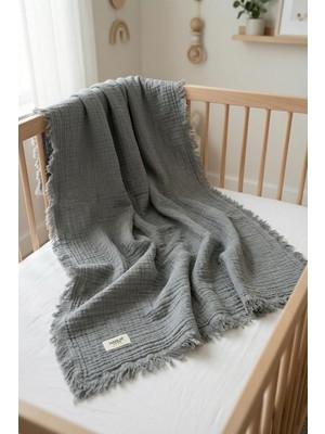 Hamur 4 Katlı Müslin Bebek PIKESI%100 Pamuk 85X100 cm Yenidoğan Bebek Arabası Puset Örtüsü Ba