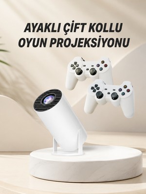 Taşınabilir Android Projeksiyon Ayaklı Çift Kollu 4K Çözünürlüklü Sinema Projeksiyonu - Lisinya