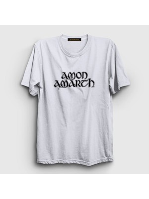 Presmono Unisex Beyaz Amon Amarth T-Shirt