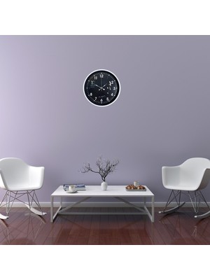 Ankaverse Beyaz 36 cm Atatürk Modern Tasarım Duvar Saati