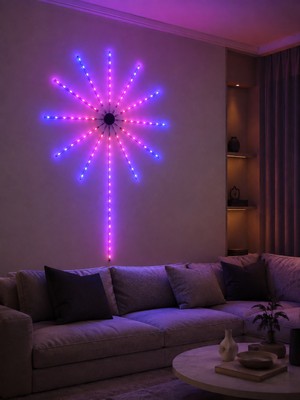 Grandor Rgb LED Duvar Lambası Uzaktan Kumandalı Telefon Kontrollü Ortam Aydınlatması