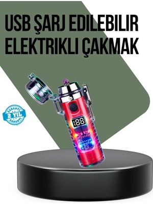 Grandor Güç Göstergeli Şarjlı Fenerli USB Elektrikli Çakmak