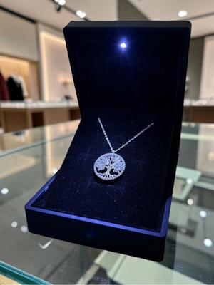 Anka Mücevherat Işıklı Kutuda 925 Ayar Gümüş Hayat Ağacı Kadın Kolye